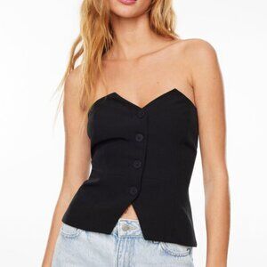 Dynamite Bustier Top NWT Size M Black